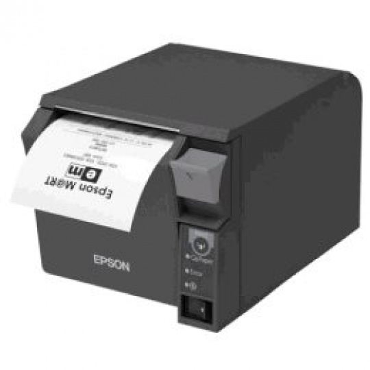 Epson pokladní termotiskárna TM-T70II, USB+RS232, PS, černá, EU
