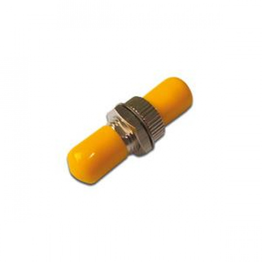 DIGITUS ST / ST Simplex Coupler Zirkoniová keramická objímka, kovové pouzdro, se žlutými krytkami, jednovidový mód