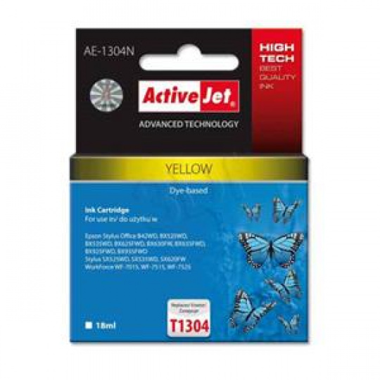 ActiveJet inkoust Epson T1304 Yellow  new, 18 ml     AE-1304N
