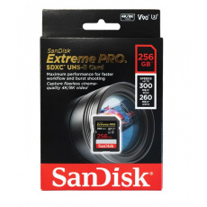 SanDisk Extreme PRO/SDXC/256GB/300MBps/UHS-II U3 / Class 10 SanDisk Extreme PRO/SDXC/256GB/300MBps/UHS-II U3 / Class 10