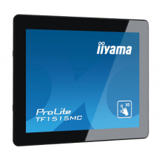 15" iiyama TF1515MC-B2: TN, XGA, capacitive, 10P, 350cd/m2, VGA, DP, HDMI, černý