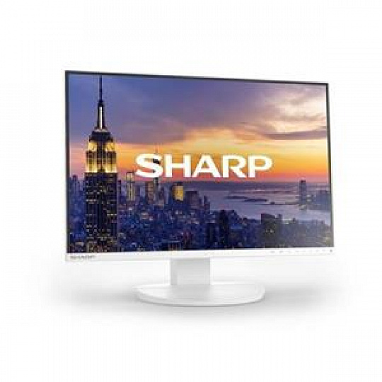 Sharp 24" EA241FW White - 1920x1080, IPS, W-LED, DP, HDMI, DVI, VGA, 150 mm height adjustable