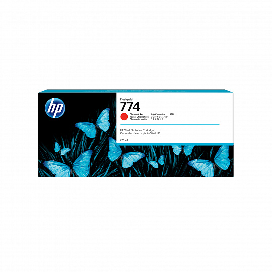 HP 774 Designjet červená (775 ml), P2W02A