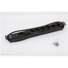 19" 8xCZ zás.,kontrolka,3x1.5mm 2m CZ-DE,RAL9005 19" 8xCZ zás.,kontrolka,3x1.5mm 2m CZ-DE,RAL9005