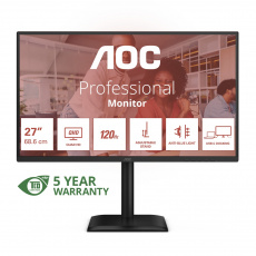 AOC/Q27E4CV/27"/IPS/QHD/120Hz/4ms/Černá/5R