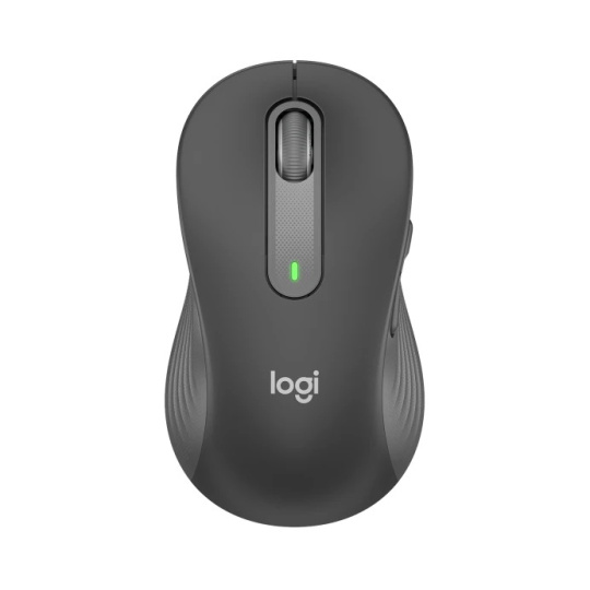 Logitech M650L/Kancelářská/Laserová/Pro leváky/Bezdrátová USB + Bluetooth/Šedá