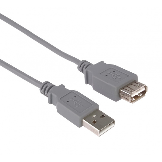 PremiumCord USB 2.0 kabel prodlužovací, A-A, 1m