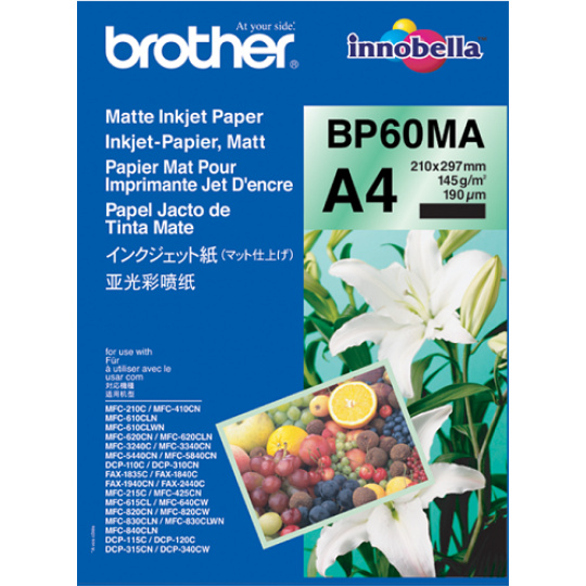 Brother papír BP60MA, 25 listů, matný, 145g