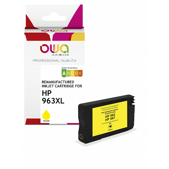 OWA ARMOR ink pro HP 3JA29AE,(963XL),žlutá/yellow