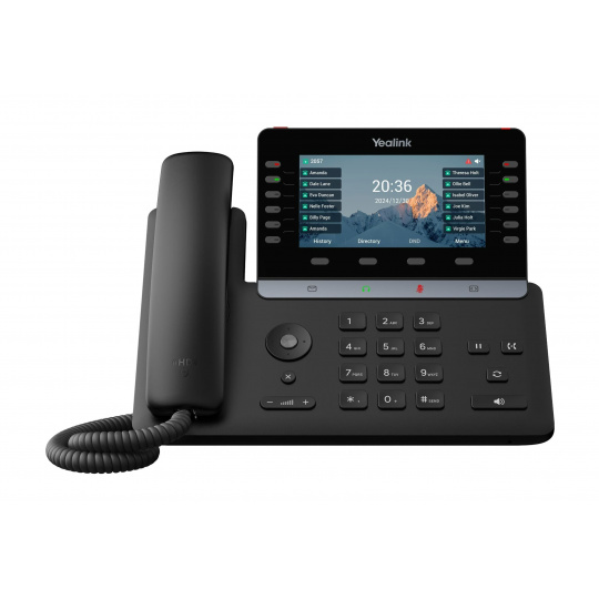 Yealink SIP-T85W SIP telefon, PoE, 5,5"bar. LCD, GigE, 16 SIP účtů, BT, Wi-Fi 6