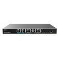 Grandstream GWN7813P Layer 3 Managed Network PoE Switch, 24 portů / 4 SFP+, VLAN, DHCP, Stacking