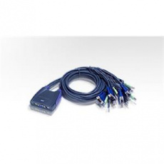 ATEN KVM switch CS-64U USB 4 PC mini, 1,8 metru