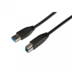 Digitus Připojovací kabel USB 3.0, typ A - B M / M, 1,8 m, kompatibilní s USB 3.0, bl Digitus Připojovací kabel USB 3.0, typ A - B M / M, 1,8 m, kompatibilní s USB 3.0, bl