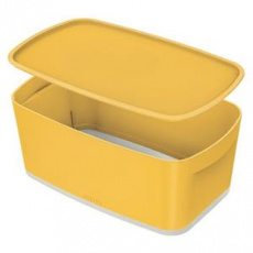 LEITZ Úložný box s víkem MyBox Cosy, velikost S, teplá žlutá LEITZ Úložný box s víkem MyBox Cosy, velikost S, teplá žlutá