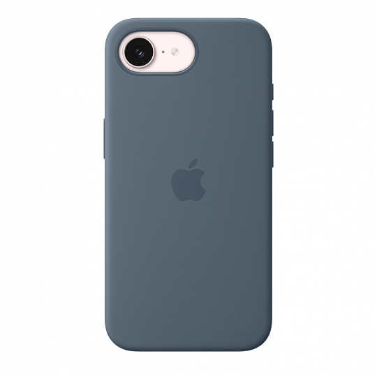 iPhone 17e Silicone Case with MagSafe –Anchor Blue