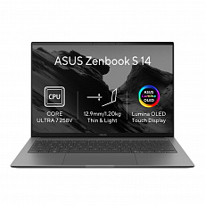 ASUS Zenbook S 14 OLED/UX5406SA-OLED700X/U7-258V/14"/2880x1800/T/32GB/512GB/Intel int/W11P/Gray/2R ASUS Zenbook S 14 OLED/UX5406SA-OLED700X/U7-258V/14"/2880x1800/T/32GB/512GB/Intel int/W11P/Gray/2R