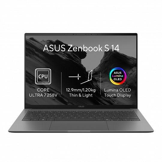 ASUS Zenbook S 14 OLED/UX5406SA-OLED700X/U7-258V/14"/2880x1800/T/32GB/512GB/Intel int/W11P/Gray/2R ASUS Zenbook S 14 OLED/UX5406SA-OLED700X/U7-258V/14"/2880x1800/T/32GB/512GB/Intel int/W11P/Gray/2R