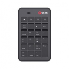 Klávesnice C-TECH KBN-02WS, bezdrátová, numerická, Klávesnice C-TECH KBN-02WS, bezdrátová, numerická,