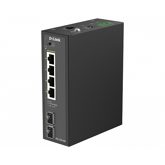 D-Link DIS-210G-06P 6-Port Gigabit Industrial PoE+ Smart Managed Switch with 2 x SFP Ports D-Link DIS-210G-06P 6-Port Gigabit Industrial PoE+ Smart Managed Switch with 2 x SFP Ports