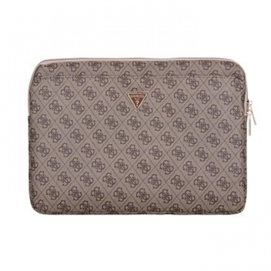 Guess PU 4G Triangle Logo Obal pro Notebook 14" Brown