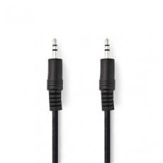 Nedis CAGB22000BK20 - Stereofonní Audio Kabel | 3,5mm Zástrčka - 3,5mm Zástrčka | 2 m | Černá barva Nedis CAGB22000BK20 - Stereofonní Audio Kabel | 3,5mm Zástrčka - 3,5mm Zástrčka | 2 m | Černá barva