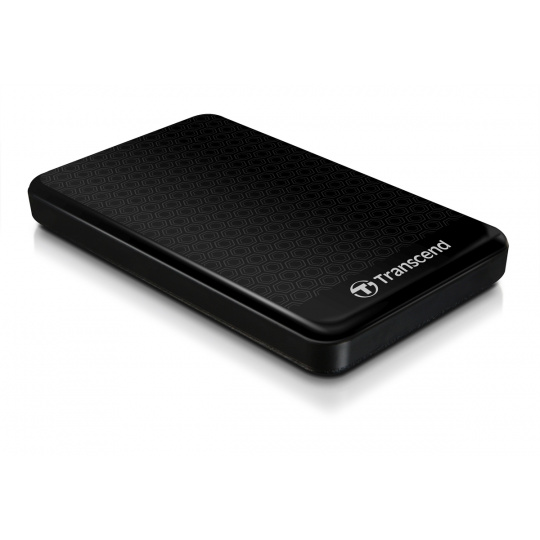 TRANSCEND 1TB StoreJet 25A3, 2.5”, USB 3.0 (3.1 Gen 1) Stylový externí odolný hard disk, černý se vzorem