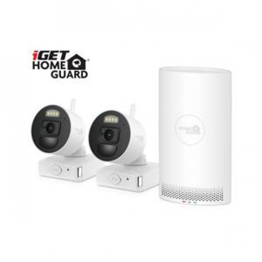 iGET HOMEGUARD HGNVK88002P - Wire-free FullHD NVR 8CH + 2x bateriová kamera HGNVK686CAMP