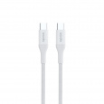 Epico Braided PD Cable 1,2m USB-C to USB-C - bílá