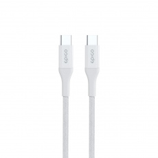 Epico Braided PD Cable 1,2m USB-C to USB-C - bílá Epico Braided PD Cable 1,2m USB-C to USB-C - bílá