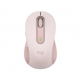 Logitech Signature M650/Kancelářská/Optická/Pro praváky/4 000 DPI/USB+BT/Růžová