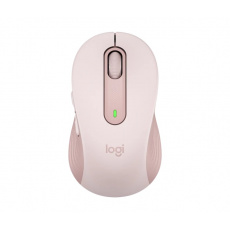 Logitech Signature M650/Kancelářská/Optická/Pro praváky/Bezdrátová USB + Bluetooth/Růžová