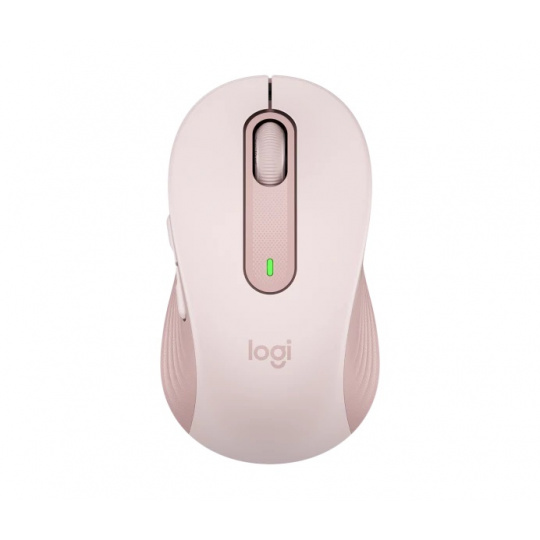 Logitech Signature M650/Kancelářská/Optická/Pro praváky/Bezdrátová USB + Bluetooth/Růžová