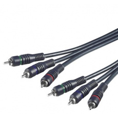 PremiumCord Kabel 3x CINCH-3x CINCH M/M 2m HQ