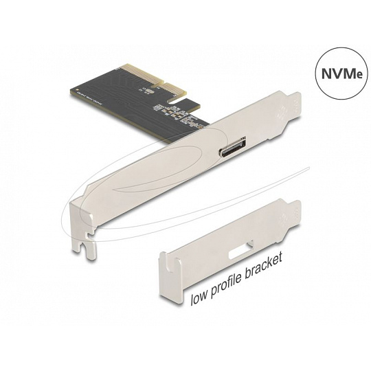 Delock PCI Express x4 Karta na 1 x externí OCuLink SFF-8612 - Low Profile