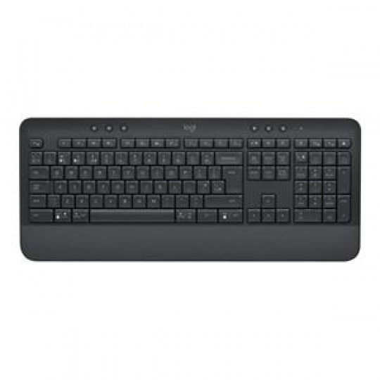 Logitech klávesnice Wireless Keyboard K650, CZ/SK, Bolt přijímač,bluetooth,tlumené klávesy, grafitová