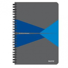 Leitz zápisník Office A5 čtverečkovaný, drátěná vazba, PP desky Leitz zápisník Office A5 čtverečkovaný, drátěná vazba, PP desky
