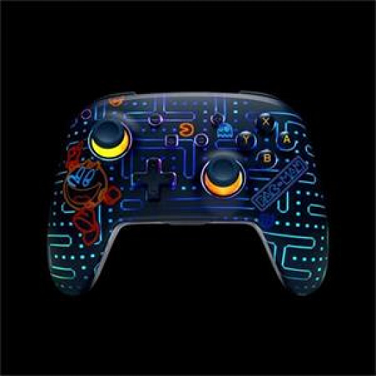 PowerA Bezdrátový ovladač pro Nintendo Switch - Pac Man, Neon Arcade, svítící PowerA Bezdrátový ovladač pro Nintendo Switch - Pac Man, Neon Arcade, svítící