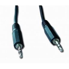 Kabel přípojný jack 3,5mm M/M, 1,2m, audio