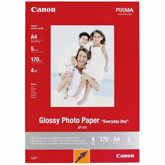 Canon GP-501, 10x15 fotopapír lesklý, 5 ks, 200g