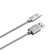 ALIGATOR PREMIUM Datový kabel 2A, USB-C šedý