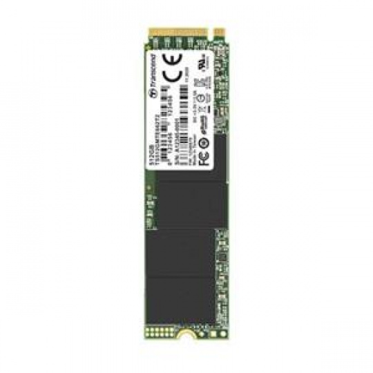 TRANSCEND MTE662T2 512GB 3K P/E SSD disk M.2 2280, PCIe Gen3 x4 NVMe 1.3 (3D TLC), 3500MB/s R, 2700MB/s W, tray balení