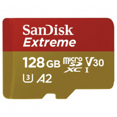 SanDisk Extreme microSDXC 128GB 160MB/s + adaptér SanDisk Extreme microSDXC 128GB 160MB/s + adaptér