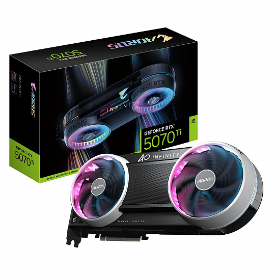 Gigabyte AORUS GeForce RTX 5070 Ti INFINITY/Gaming/16GB/GDDR7