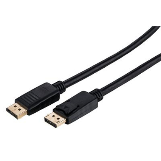 Kabel C-TECH DisplayPort 1.2, 4K@60Hz, M/M, 2m