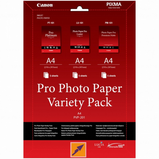 Canon PVP-201 PRO, A4 fotopapír Variety Pack