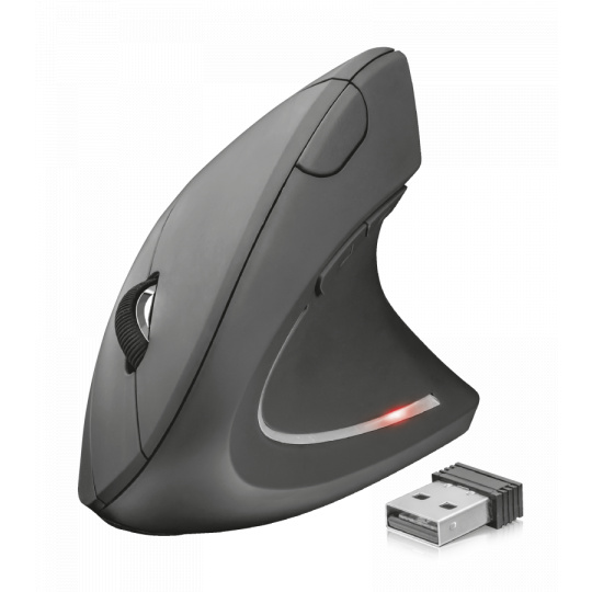 myš TRUST Verto Wireless Ergonomic, myš s ergonomickým vertikálním designem, vertikální myš