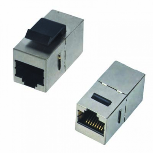 DATACOM Spojka panel STP 2 x RJ45 (8p8c) Cat5e,přímá,plast