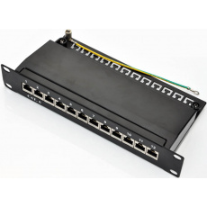 Patch panel 10" STP cat.6 12portů