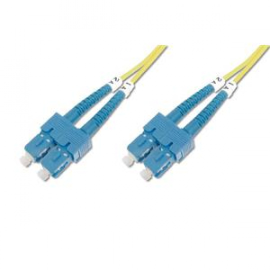 Digitus Fiber Optic Patch Cord, SC to SC OS2, Singlemode 09/125 µ, Duplex, Length 3m