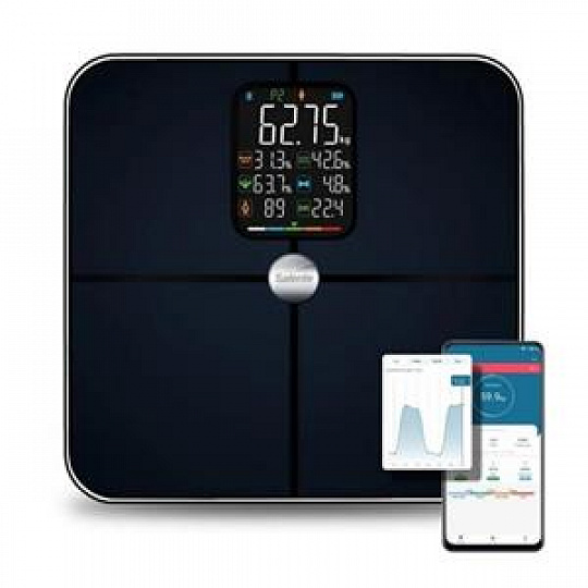 Salente BodyFit, chytrá osobní diagnostická fitness váha, Bluetooth, černá Salente BodyFit, chytrá osobní diagnostická fitness váha, Bluetooth, černá